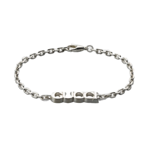 Chain Bracelet With Gucci Script