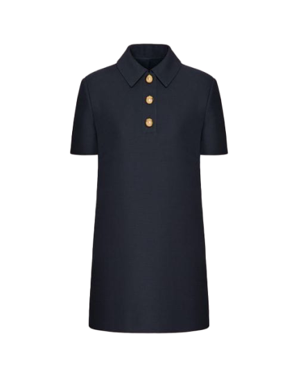 Crepe Couture Short Dress