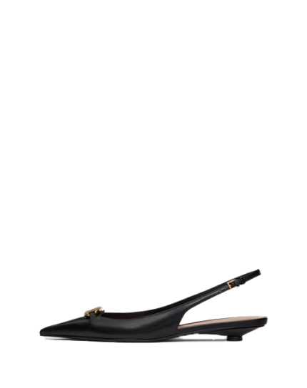 The Bold Edition Vlogo Calfskin Slingback Ballerinas 20mm