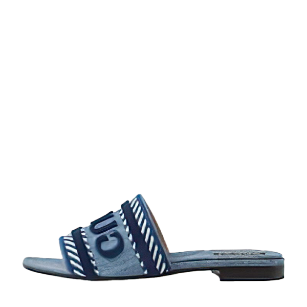 Women's Slide Sandal With Gucci Script