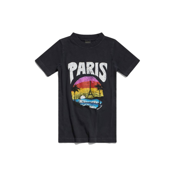 Tropical T-Shirt Fitted In White