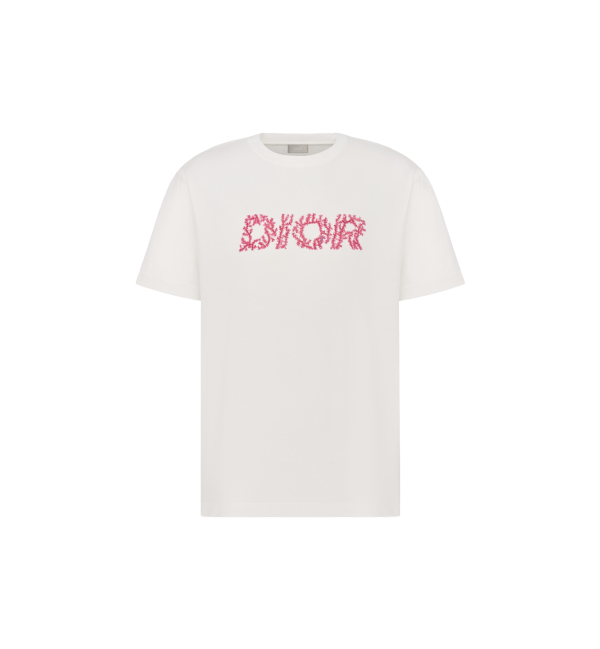 Dior Italic Coral Relaxed-Fit T-Shirt