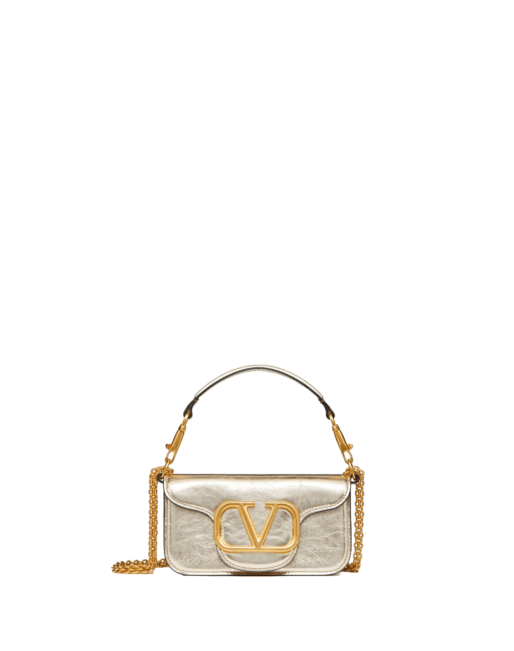 Metallic Calfskin Shoulder Bag