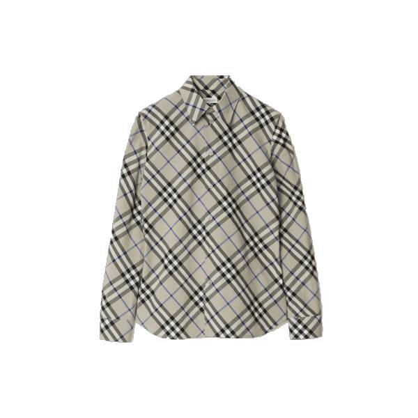 Slim Fit Check Cotton Shirt
