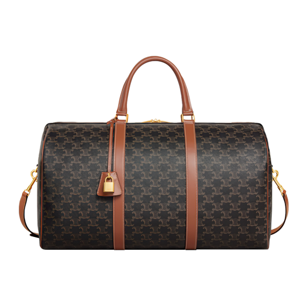 Large Travel Bag In Triomphe Canvas And Calfskin