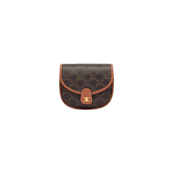 Mini Besace In Triomphe Canvas And Calfskin