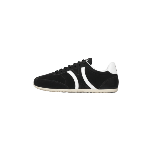 Celine Jogger Low Lace-Up Sneaker With Triomphe In Suede Calfskin And Calfskin